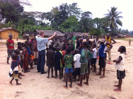 Missionary Dan Grings shares God’s Word.
