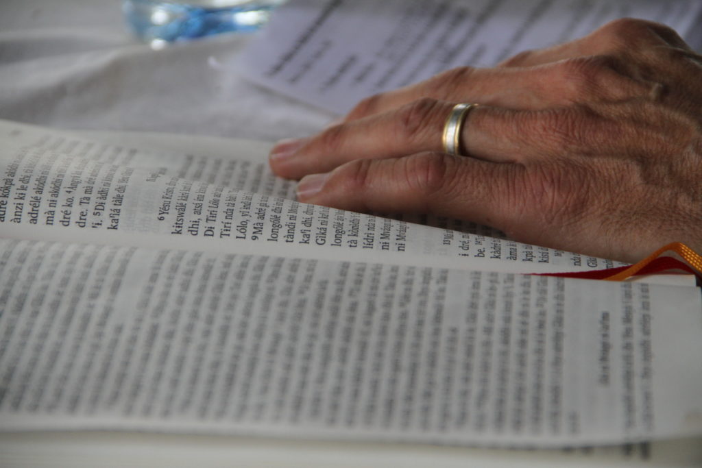 The Logo-language New Testament. Photo by Ashley Petersen.