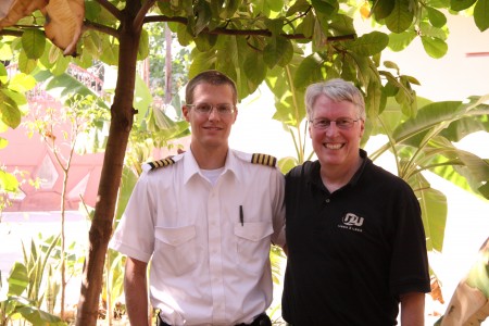 John with David in his MAF pilot's uniform