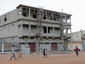 Scaffolding used in Mozambique